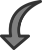 Rotate Down Arrow Clip Art